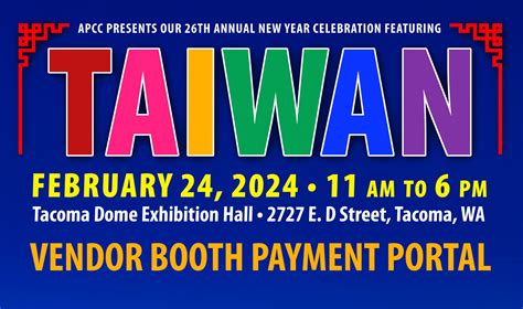 26th APCC New Year Celebration Vendor Booth Application by Asia Pacific ...