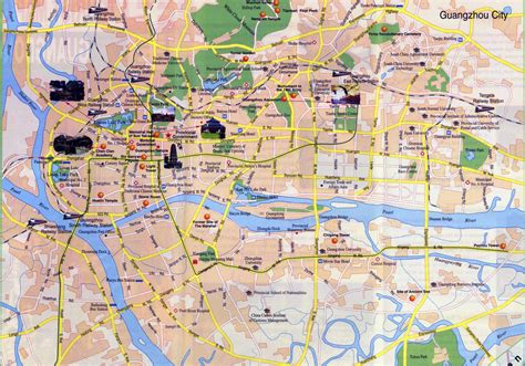 Detailed Map Of Quanzhou City Quanzhou Tourist Map
