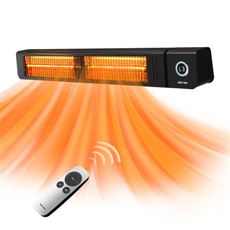 EAST OAK Patio Heater for Commercial Use, 4000W Wall Mounted Infrared ...