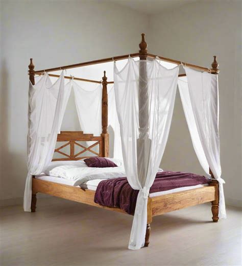 Modern Canopy Solid Wood 4 Poster Bed | D'DASS Store