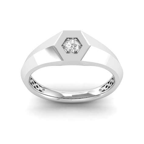 Aaron - 1/10 Ctw. Platinum Men's Ring