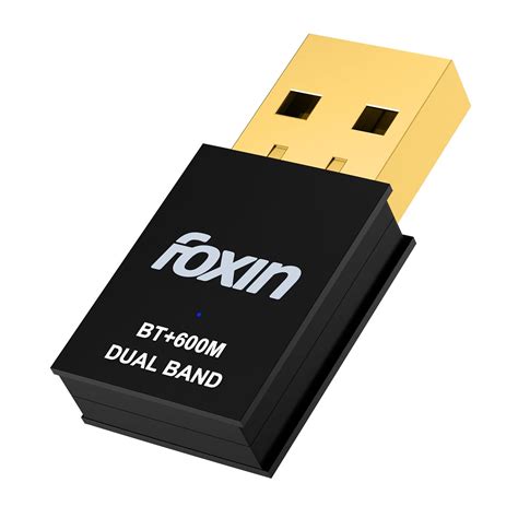 Foxin Nano 600 Mbps 2-in-1 Dual Band Wireless USB 2.0 WiFi (5Ghz ...