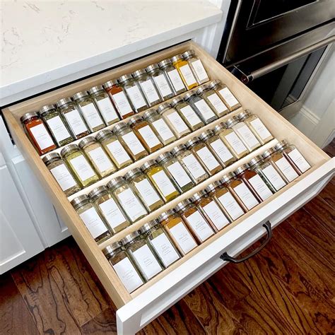 Clear Acrylic Spice Drawer Organizer, 4 Tier- 2 Set Expandable From 13 ...