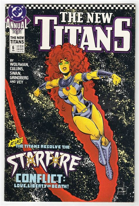 New Teen Titans Annual #6 VINTAGE 1990 DC Comics GGA Starfire | Comic ...