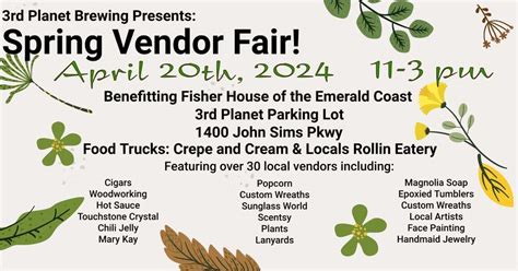 ALL SPACES FULL - Vendor Fair to Benefit Fisher House of the Emerald ...
