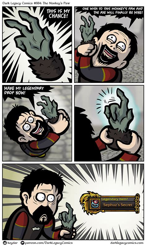 The Monkey's Paw - Dark Legacy Comics #884 : r/wow