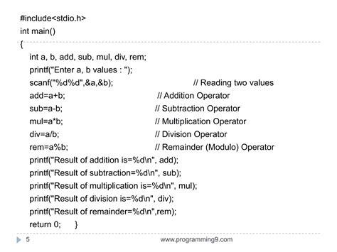 Video Tutorial On C Operators 的图像结果
