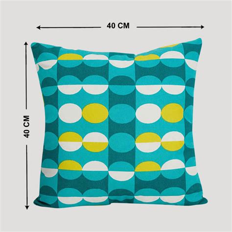 Buy Ebony Grace Printed Cotton Filled Cushion - Set Of 2 - 40 x 40 cm ...