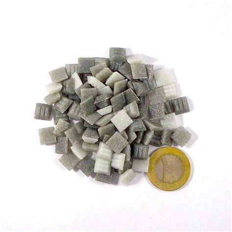 Sai Mosaic Art 10x10mm Vitreous Assorted Grey Mosaic 100 Gm Pack ...