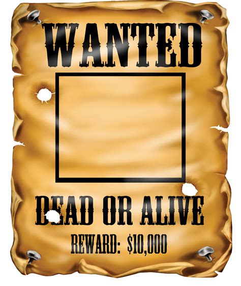 One Piece Wanted Poster Template - Tulisan