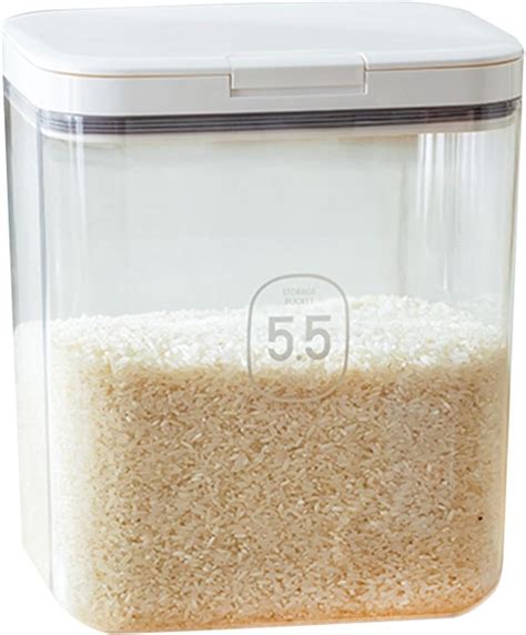Amazon.com: Qiveno Airtight Rice Storage Bin Flour Storage Container 10 ...