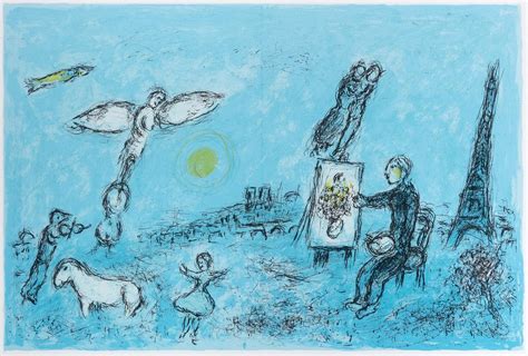 Marc Chagall - Le Peintre et son Double (The Painter and his Double ...