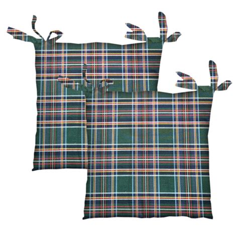 Set 2 cuscini per sedia verde 40 x 40 x Sp 6 cm | Leroy Merlin