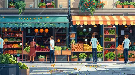 Street Market Cartoon 的图像结果