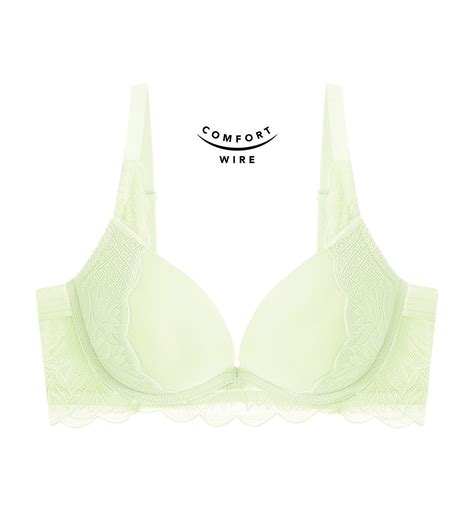 Tri-Air Lite Wired Push Up Deep V Bra in Tender Green | Triumph Hong Kong