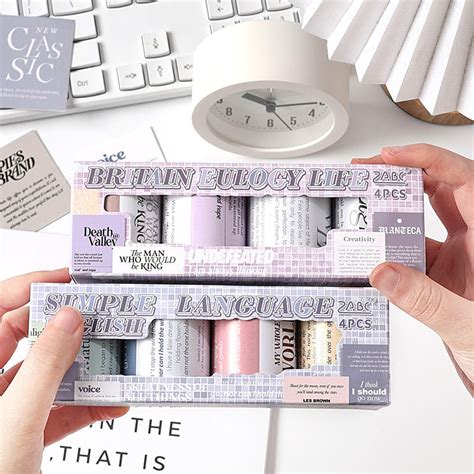 English Quote Theme Journaling Sticker Roll – diecutsmart