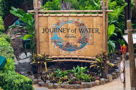 FIRST LOOK: Journey of Water - Inspired by Moana Attraction Sign at EPCOT