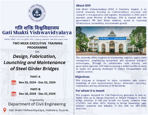 Design & Fabrication of Steel Girder Bridges - GSV Training Program-R4 ...