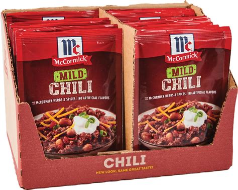 Mccormick Mild Chili Seasoning Mix 1.25 Oz at Lavina Flippen blog