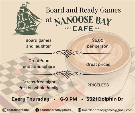 Board Game Nights at Nanoose Bay Cafe , Nanoose Bay Cafe, 13 February ...
