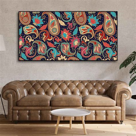 Beautiful Floral Madhubani Art Canvas Wall Painting – Homcraft