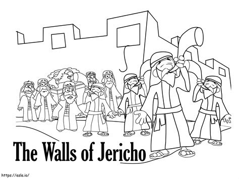 Walls Of Jericho coloring page