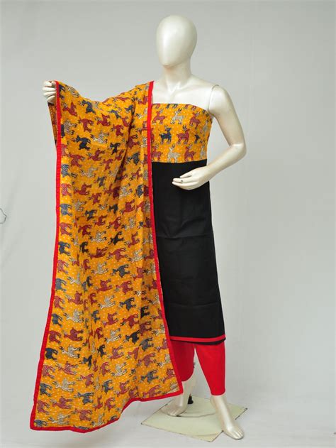 Kalamkari print dress material at whole sale price – DressesForWomen.IN