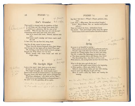 Gerard Manley Hopkins (1844-1889), Poems. [1918] | Christie’s