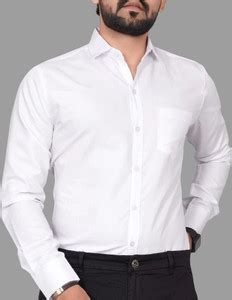 GLOBAL NOMAD Men Solid Casual White Shirt - Buy GLOBAL NOMAD Men Solid ...