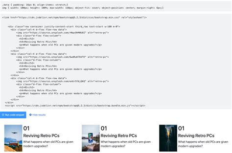 Image result for HTML/CSS Code Column/Row Image Text