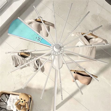 KiMy Homes Premium Aluminium Foldable Clothes Drying Stand with 12 Fol
