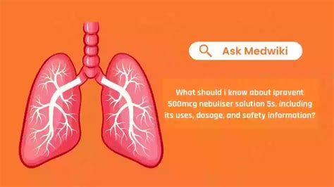 What Should I Know About Ipravent 500mcg Nebuliser Solution 5s ...