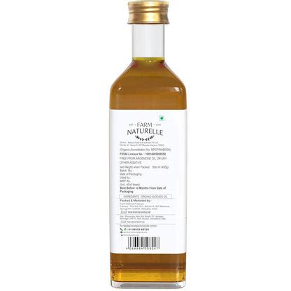 Farm Naturelle 100% Pure Extra Virgin Avocado oil is pressed.(250 Ml)