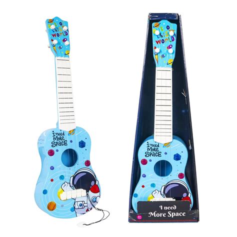 Buy WISHKEY Space Theme Guitar 4 Strings Acoustic Music Toys for Kids ...