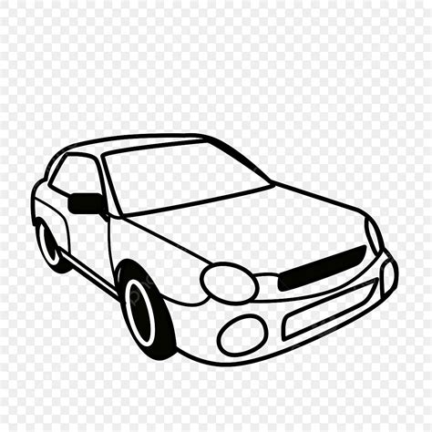 Black And White Lineart Vector Car Black And White Clipart, Car Drawing ...