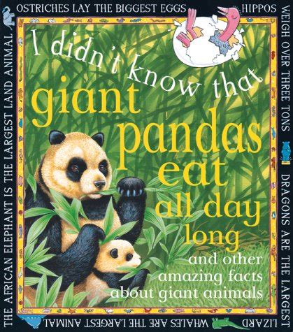 Giant Pandas Eat All Day Long (I Didn't Know That) : Fitzsimons ...