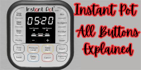 Image result for Instant Pot Buttons
