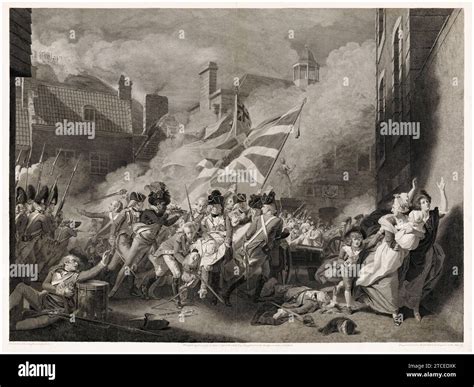 The Death of Major Peirson, 6th January 1781, (Battle of Jersey ...