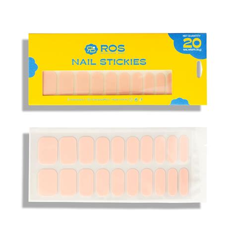Ray of Sunshine- ROS Beauty Nail Self Adhesive Stickies 20 Count Easy ...