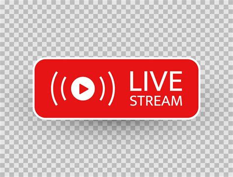 Live stream icon. Live streaming, video, news symbol on transparent ...