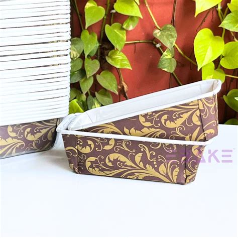 Bake n Serve Brown & Golden Printed Plum Cake, Loaf Cake Mould (Set of ...