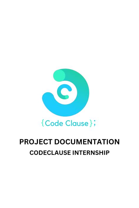 Task Allocation Document - PROJECT DOCUMENTATION CODECLAUSE INTERNSHIP ...
