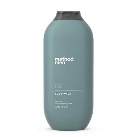 Method Men Sea and Surf Body Wash 18oz Clean Rinsing Fresh Fragrance ...