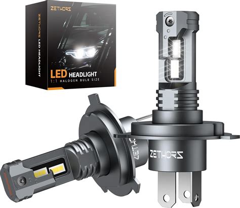 Zethors H4 LED Headlight Bulbs 400% Brighter Wireless headlight bulbs ...