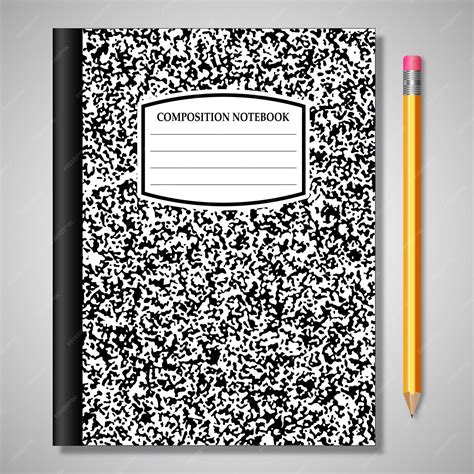 Composition Notebook Clipart