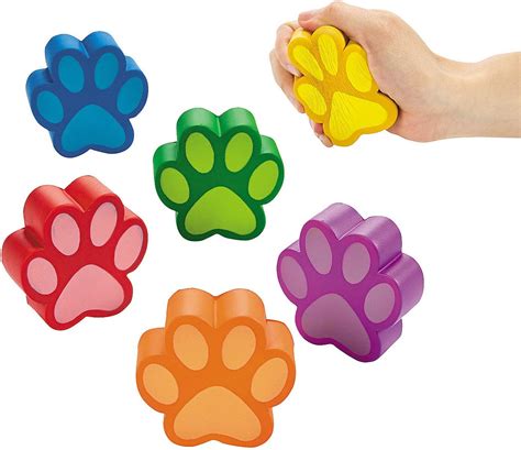 Fun Express Paw Shaped Squishy Toys set of 12 Great for Dog India | Ubuy
