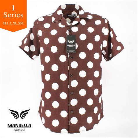 White Polka Dot Brown Shirt Prices & Brown Shirt Models