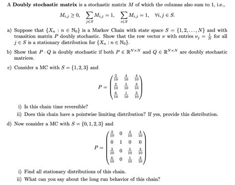 Image result for Stochastic Matrix