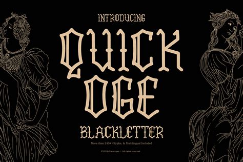 Quick Oge Font by Gracetypestudio · Creative Fabrica