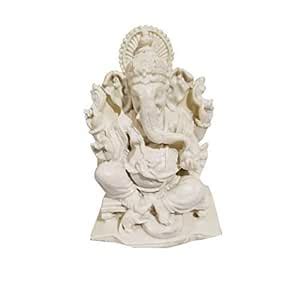Buy SK Craft Polyresin Mix Marble Power Lord Ganesha Idol Spiritual ...